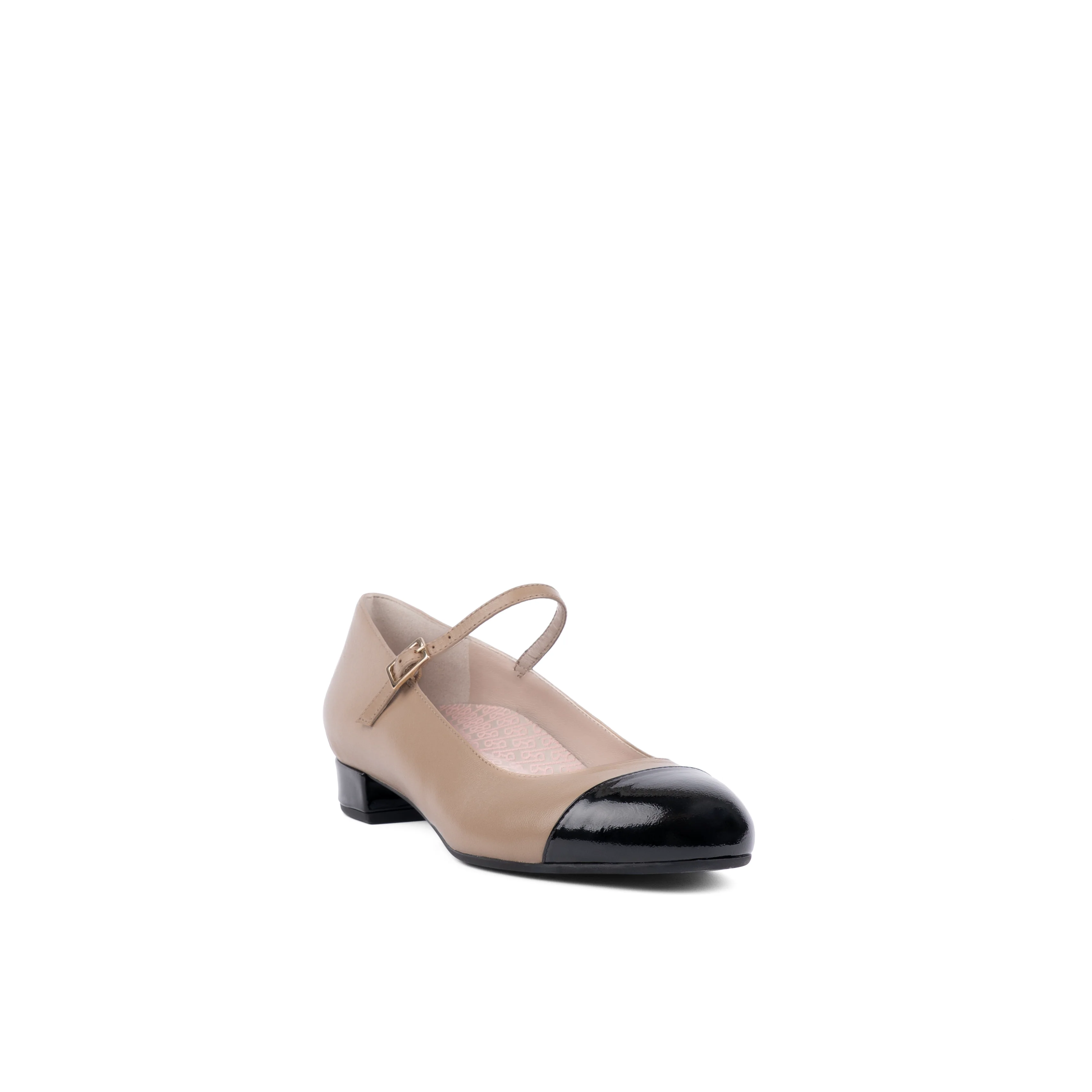 Elisa Ballerina Beige Black - Image 4
