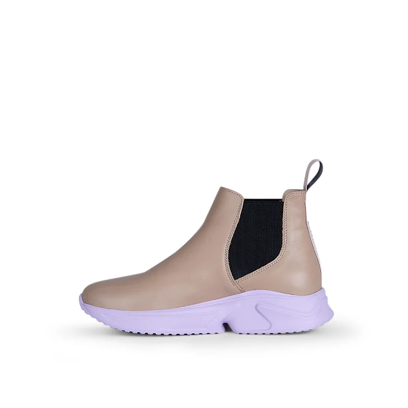 Maren Sneaker Boot Beige Lavender - Image 3